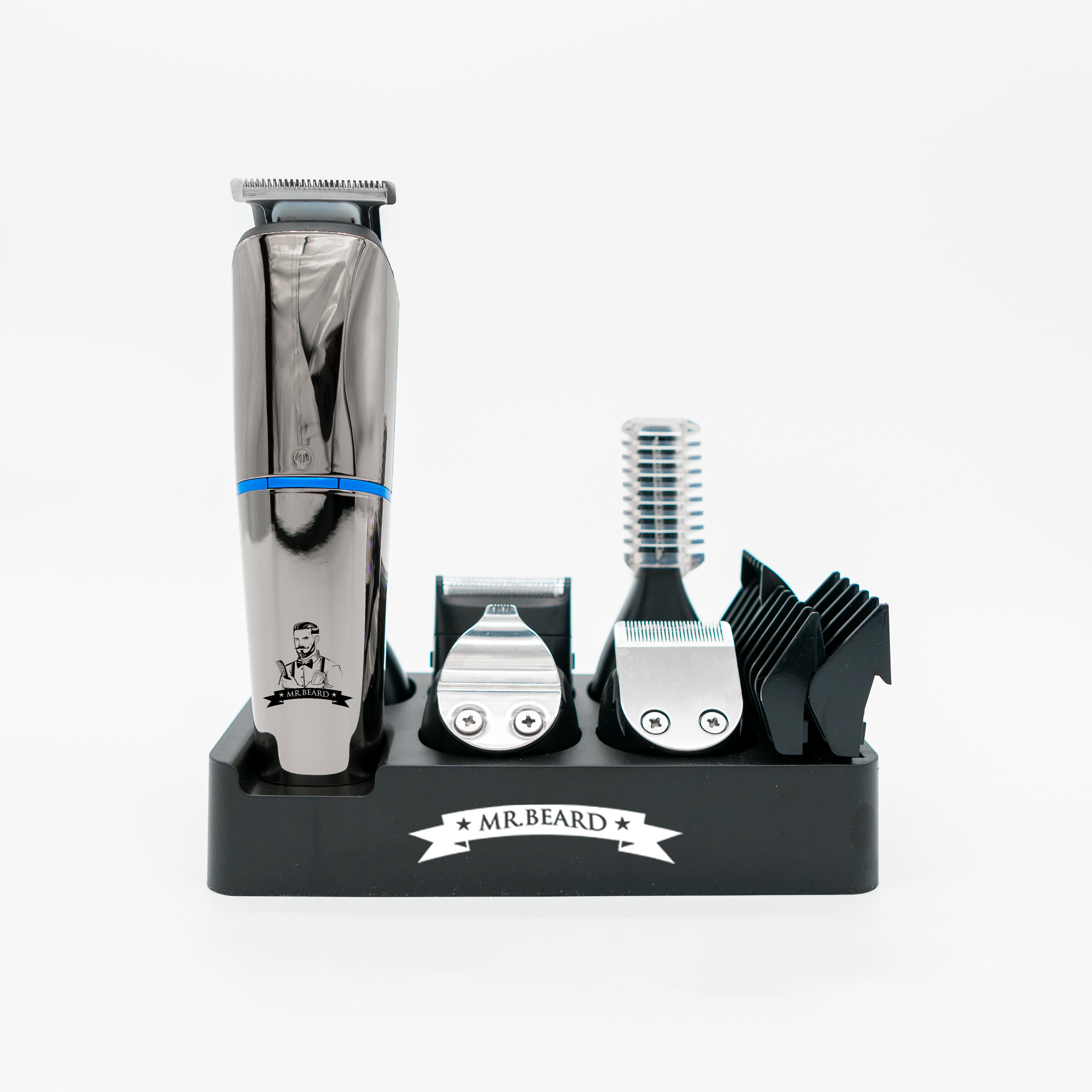 Professional 6-in-1 beard and hair trimmer kit